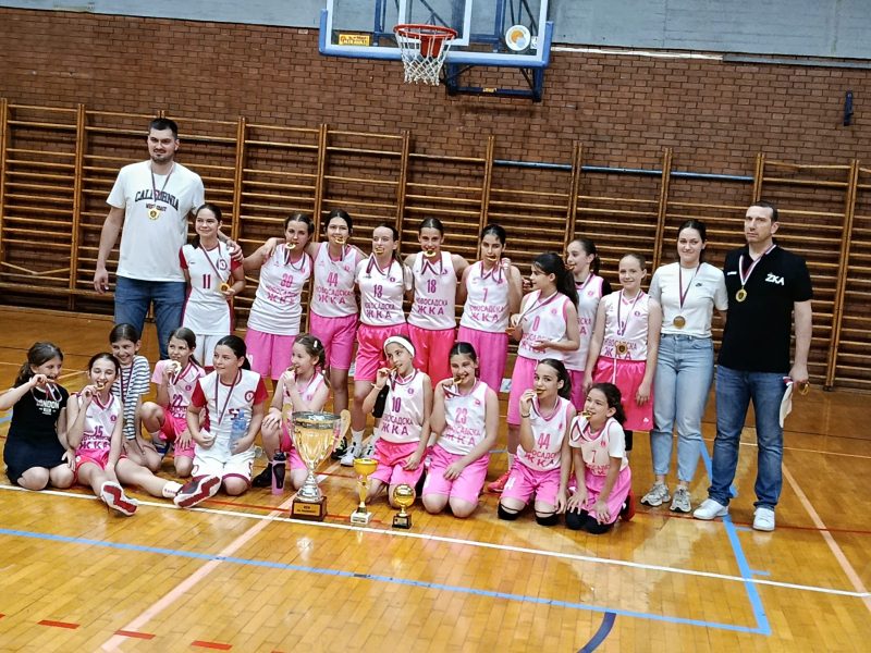 Mini basket devojčice Novosadske ŽKA šampionke Vojvodine! Savršen niz do zlatne medalje!